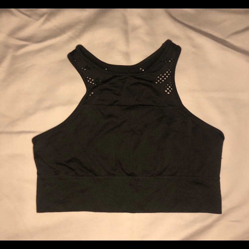 🌺S black racer back sports bra brand unknown🌺